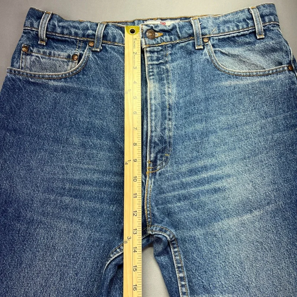 Levi Strauss 540 Brown Tab Vintage 90s Relaxed Fit Jeans Talon Zip Sz‎ 36 (35